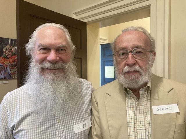 Cliff Maxwell and Gerald Pyle at our spring gathering on April 21, 2026