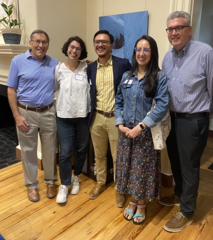 Fred Borch, Camila Igarzabal Saborida, Jefferson Rodriguez, Slenka Botello and Dan Roberts at the 2025 fall mixer