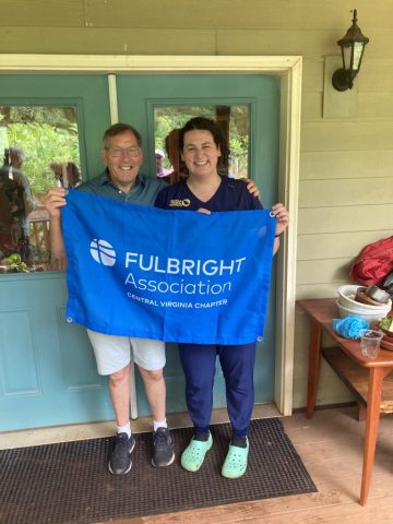 Fred Borch and Sara Cooperman at Rockfish Wildlife Sanctuary on June 27, 2026